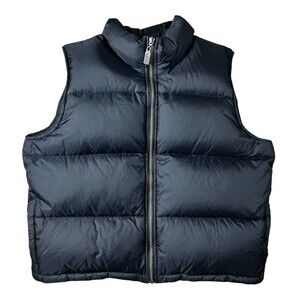 Polo Jean Co Ralph Lauren Down Puffer Vest  Size MP  Black Outdoor Gorpcore